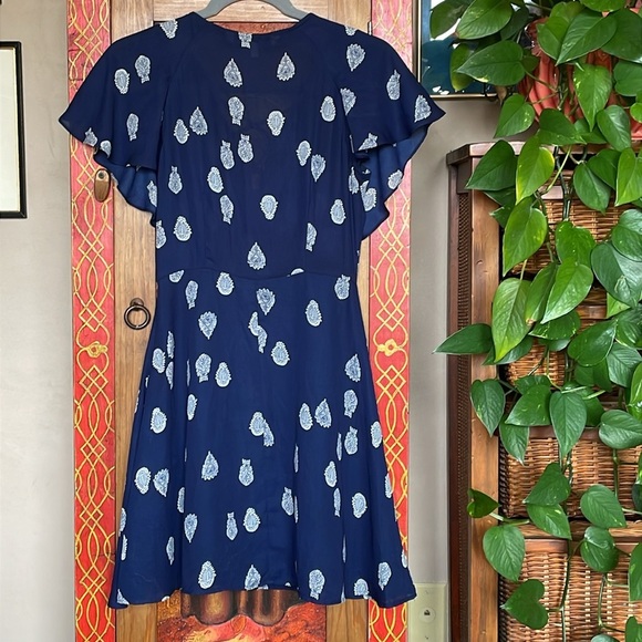 Cupcakes and Cashmere Dress Blue White “Velina” Women’s Sz: 0 (XS) - Picture 6 of 12